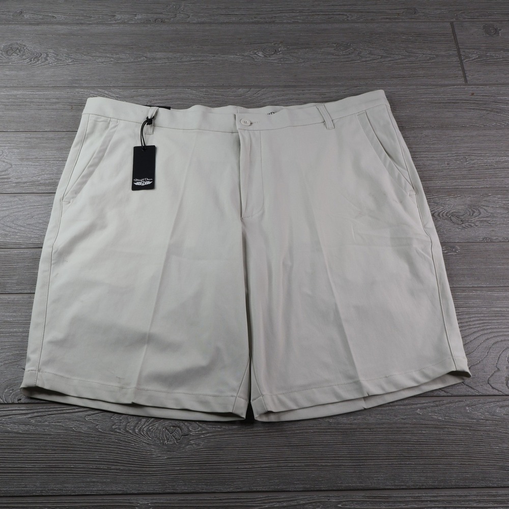 NWT Straight Down Drake Golf Shorts Men's 40 Stone Beige Performance